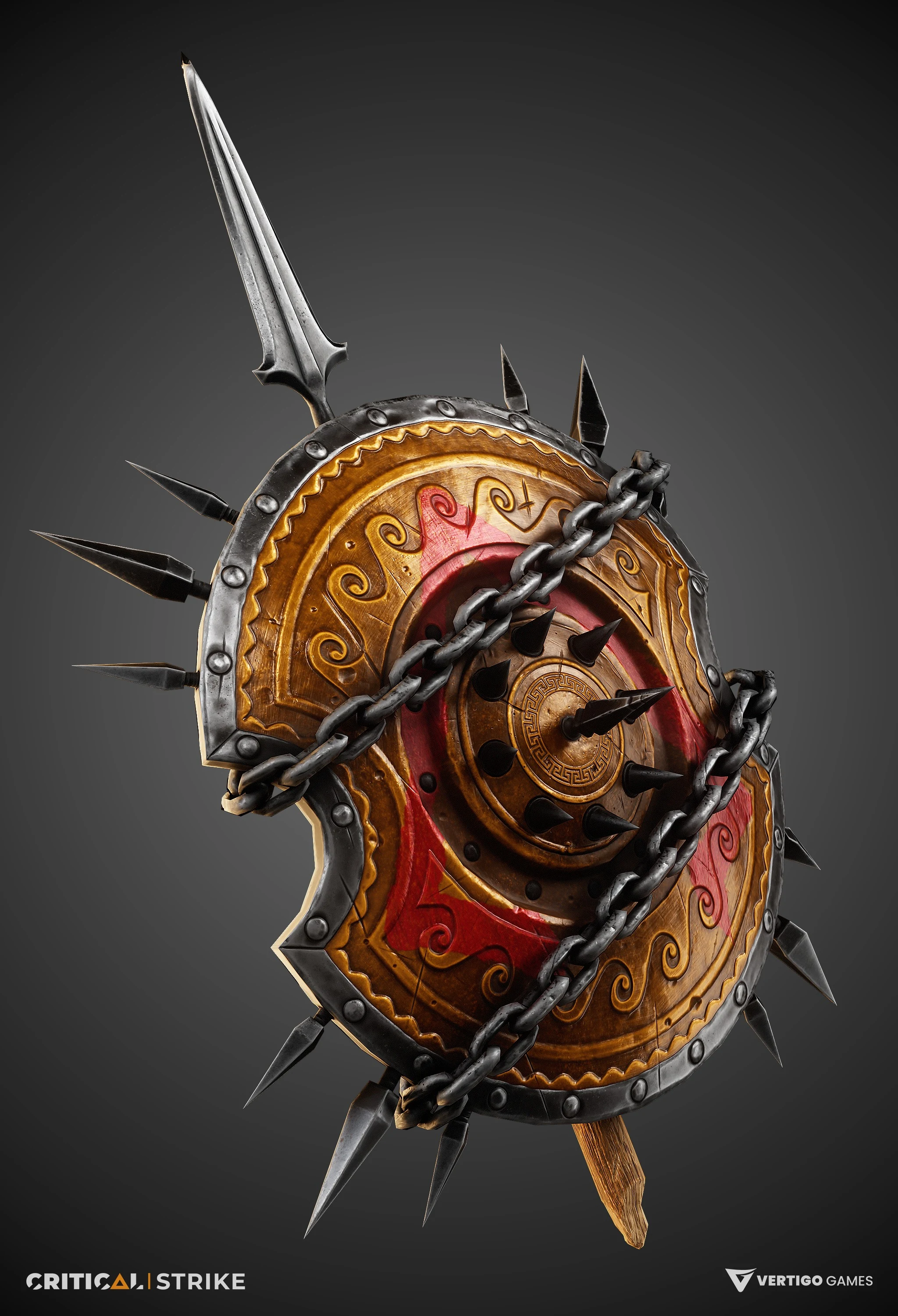 Hero's Shield angled render